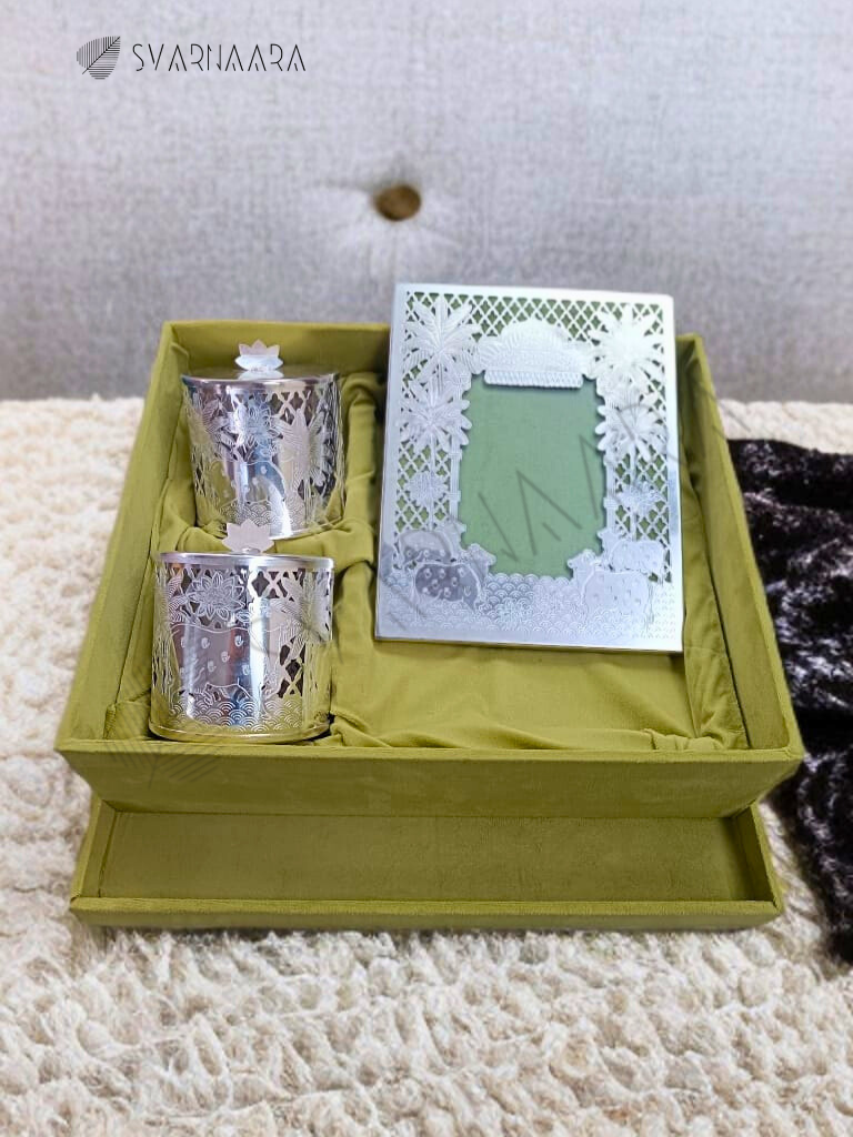 Jar Set Of 2 With Photo Frame