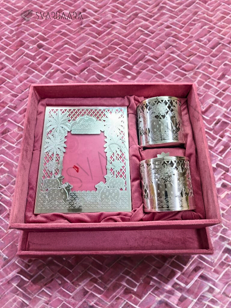 Jar Set Of 2 With Photo Frame