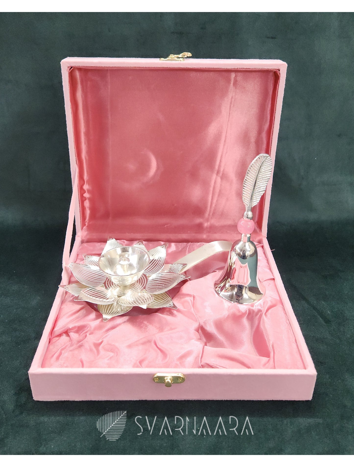 Lotus Diya With Bell