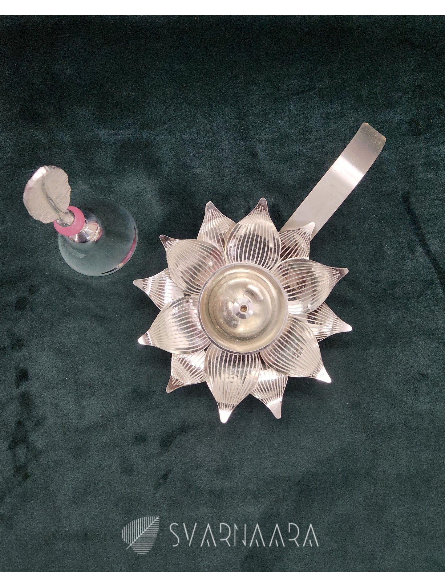 Lotus Diya With Bell