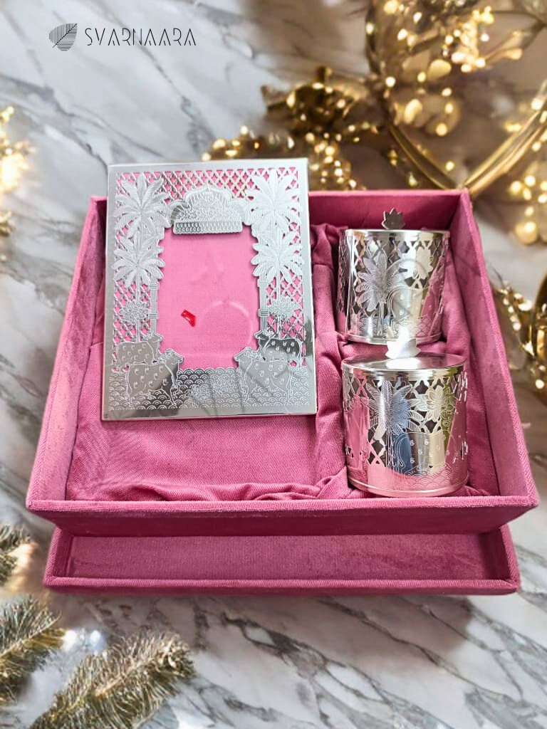 Jar Set Of 2 With Photo Frame