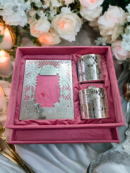 Jar Set Of 2 With Photo Frame